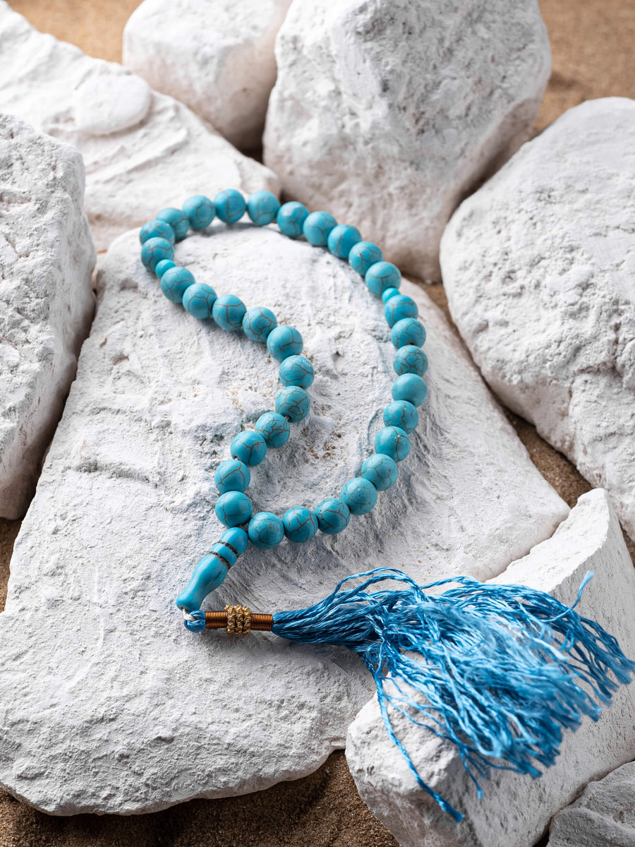 Feroza Stone Tasbih, 33 Beads